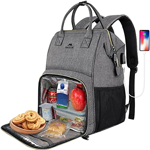 MATEIN Pranzo Zaino Donna, Zaino Porta PC 15,6 Pollici con Scomparto...