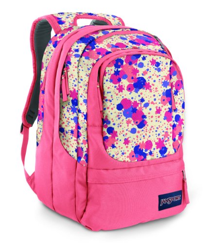 JANSPORT Zaini Air Cure (EU) - Vanilla Ice White/Coral Sparkle Gypsy...
