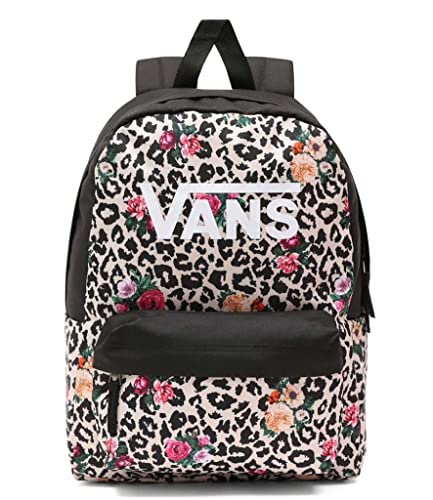 Vans Zaino Girls Realm Black Leopard Floral, Nero