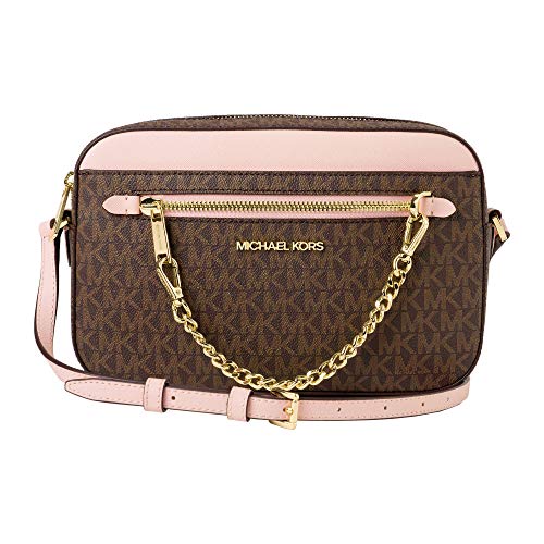 Michael Kors Jet Set Catena East West Large Crossbody Marrone MK...