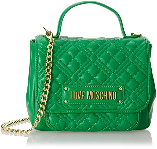 Love Moschino JC4010PP1GLA0, Borsa a Mano, Donna, Verde, Taglia unica