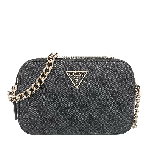 Guess Noelle Crossbody Cam, Borsetta Donna, Coal Logo, Taglia Unica