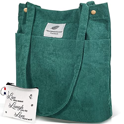 MYKASEN - Borsa a tracolla in velluto a coste per donne e ragazze, con...