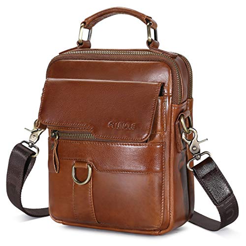 BAIGIO Borsello Uomo Pelle Borsa a Tracolla Regolabile per tablet...