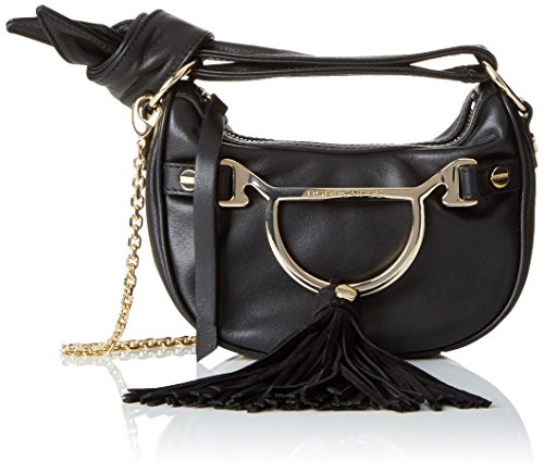 Borbonese 954026j41, Borsa a Spalla Donna, Nero, 17x13x8 cm (W x H x...