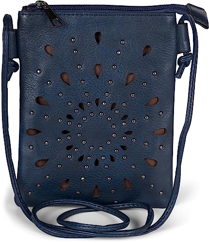 styleBREAKER Ladies Mini Bag Borsa a tracolla con ritagli a forma di...