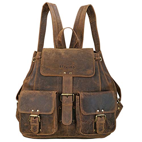 STILORD 'Larissa' Zaino Donna Vintage in Pelle Zainetto A4 per PC...