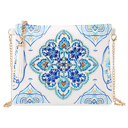 VETPW 5D DIY Mandala Pittura Diamante Borsa a tracolla Donna con...