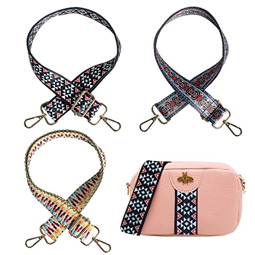 GGISUI 3 Pezzi Tracolla per Borsa Donna, 3,8 cm Tracolla Regolabile...