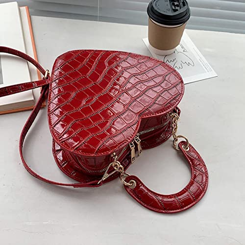 XKUN Sacchetto Borsa A Forma di Cuore per Le Donne Modello di Pietra...