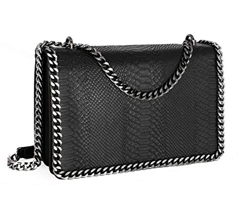 CRAZYCHIC - Borsa a Tracolla Spalla Catena Donna - Borsetta Trapuntata...