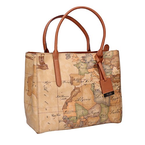 ALVIERO MARTINI PRIMA CLASSE Borsa 3 tasche media NATURAL