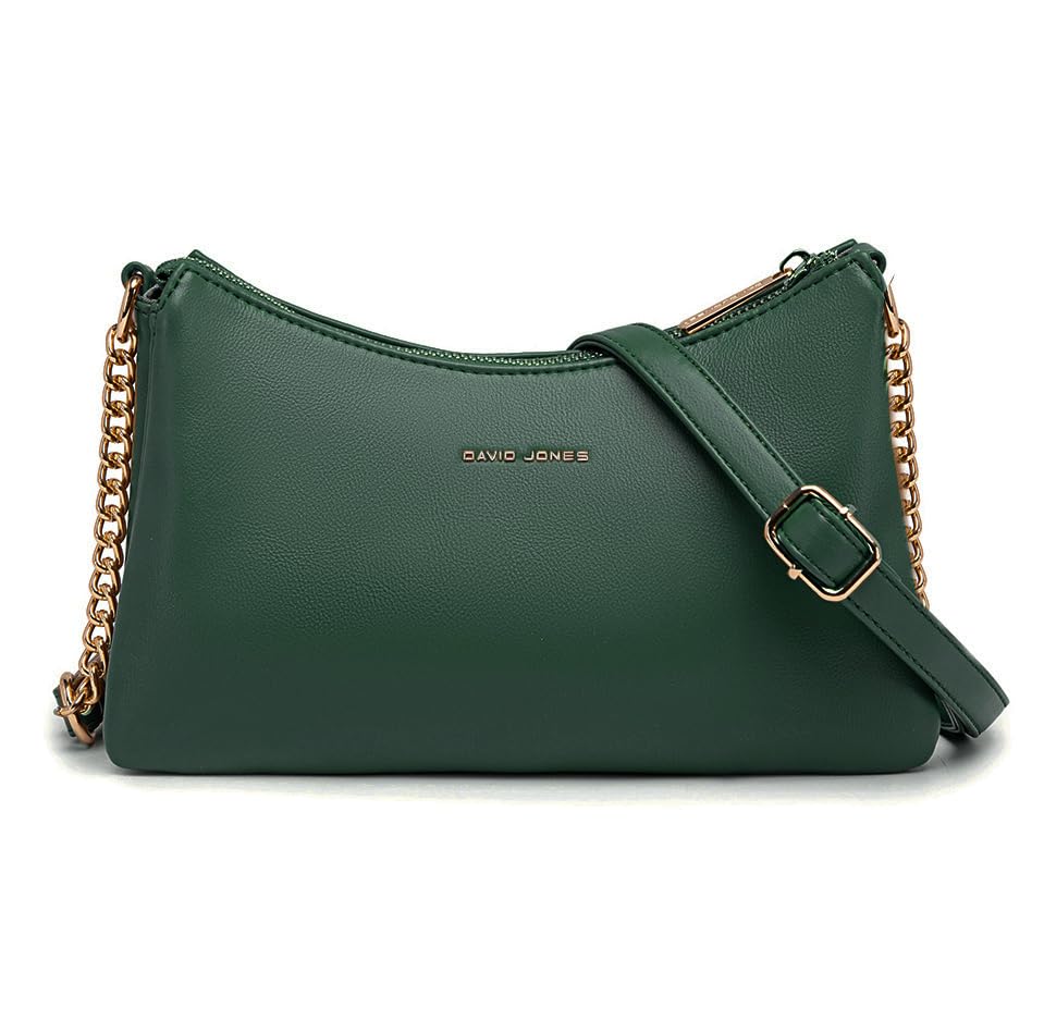 David Jones - Borsa a Tracolla Donna Molti Scomparti - Borsa a Spalla...