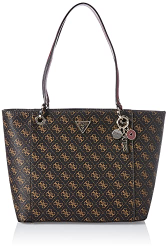 Guess Noelle Elite Tote, Borsa Donna, Brown, Taglia Unica