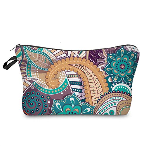GOUYUAN Beauty Case Stampa Mandala Cosmetic Bag Poliestere Bambine...