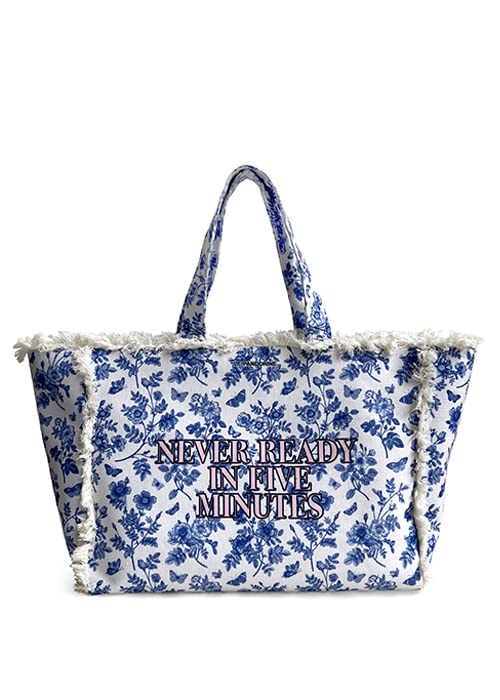 Le Pandorine Borsa Marina ESTATE READY Blu/Fiori