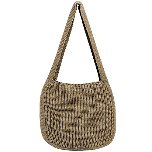 SUKUTU Donna Tote all'uncinetto Borse a Tracolla Grande Shopping Bag...