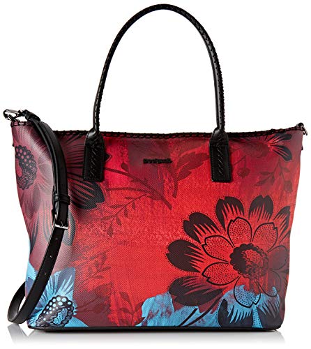 Desigual Bag Sinergia Holbox, Borsa da Spalla Donna, Rot (Rojo Loft),...