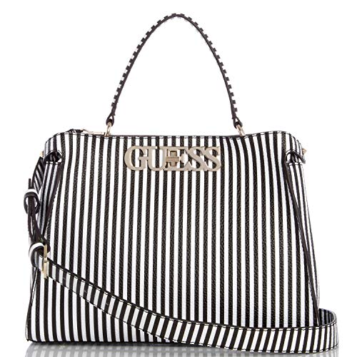 Uptwon Chic Borsa a Manico con Manichetto in Colore Striped Fantasia...