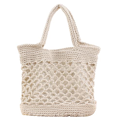 Hsthe Sea Borsa da spiaggia in paglia, borsa a tracolla da donna,...