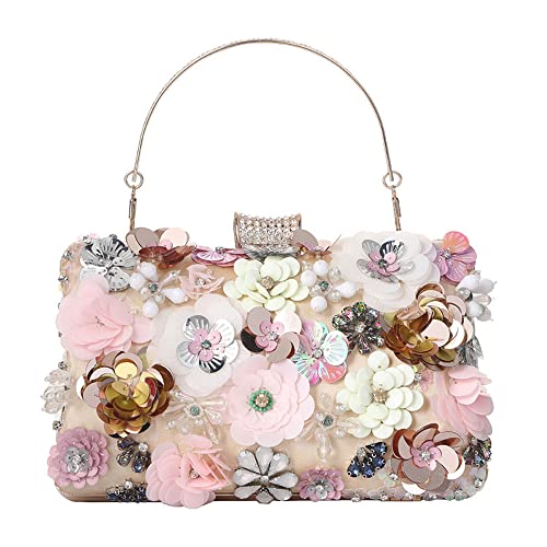 Borsa da sera fiore fatto a mano borsa da sera di moda donna borse da...