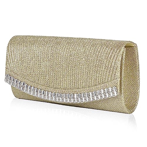 BAIGIO Pochette Elegante, Clutch Donna Cerimonia Borsetta da Sera...