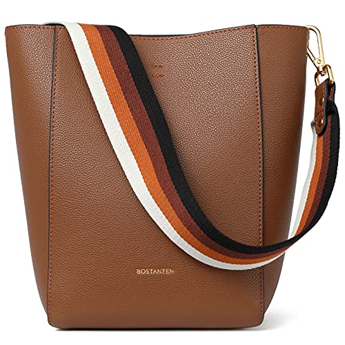 BOSTANTEN Borsa Donna in Vera Pelle Borse Tote Secchiello Grande...