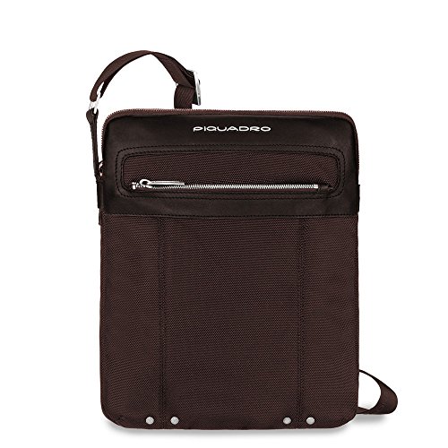 Piquadro Link Borsa messenger, 24x30.5x5 cm, Testa di Moro (Marrone)
