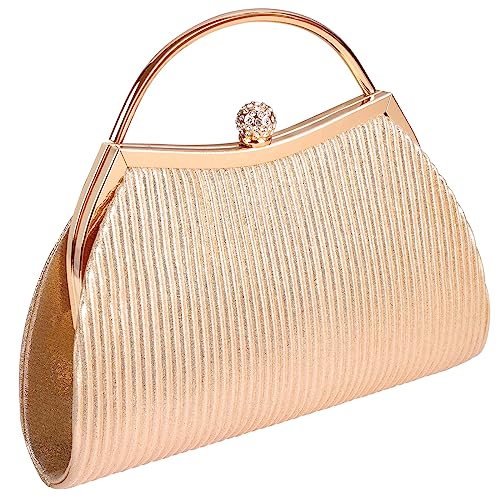 ISEYOU Pochette Donna Elegante, Borsa Elegante Donna Cerimonia con...