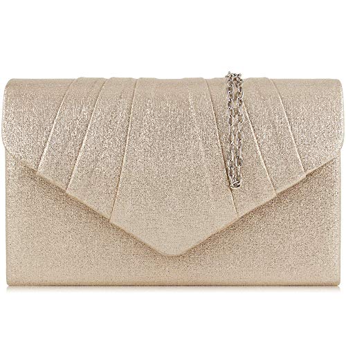Milisente Pochette Donna,Borse Da Sera Women Clutch Pelle Leather In...