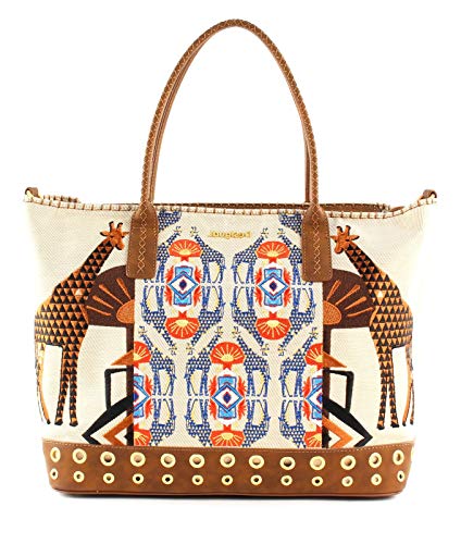 Desigual Savana Holbox Shopping Bag Cream Eggnog