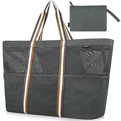GAGAKU Borsa da spiaggia con chiusura lampo, XXXL, borsa da bagno,...