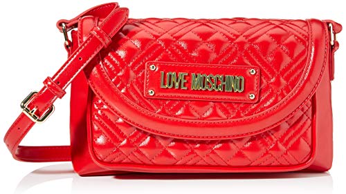 Love Moschino Borsa Quilted Nappa PU, Donna, Rosso, Normale