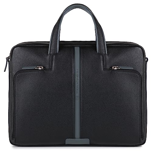 PIQUADRO X1, Cartella in Pelle Uomo, Nero