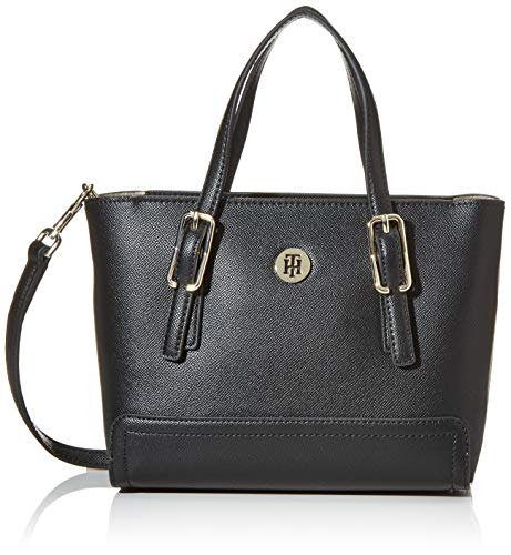 Tommy Hilfiger Honey Small Tote, Borse Donna, Nero (Black), 1x1x1...