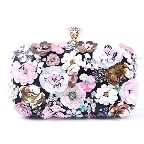 Jywmsc Donna Borsa Sera Fiore Pochette Nozze Pochette da Sera Eleganti...