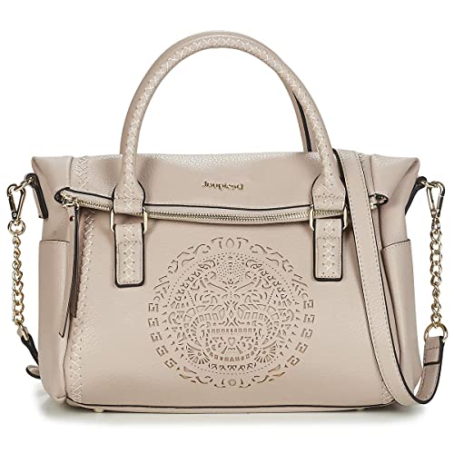 Desigual Bols_Tribal Loverty, Borsa Donna, Beige (Crudo Beige),...