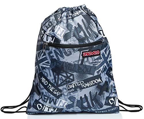 Seven Sacca Zaino Seven, Keep Flag, Nero
