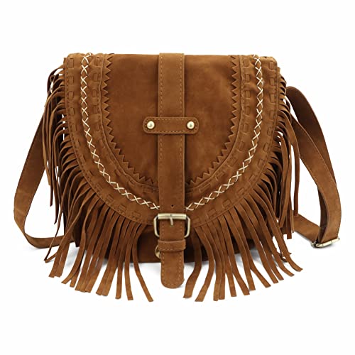 Taoyoule Borsa con nappa smerigliata Borsa da sella retrò da donna...