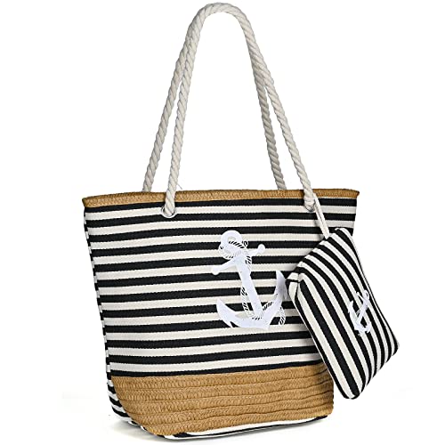 KESUDE Borsa Mare Donna, Borse Mare Grande xxl Famiglia in Tela Borsa...