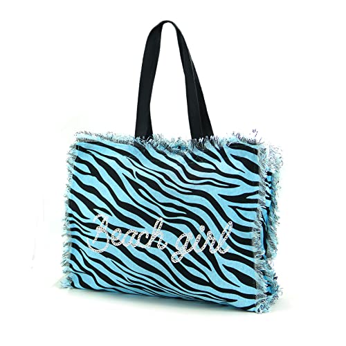 Dressing Home Borsa da Spiaggia Borsa da Mare in Cotone con Manici e...