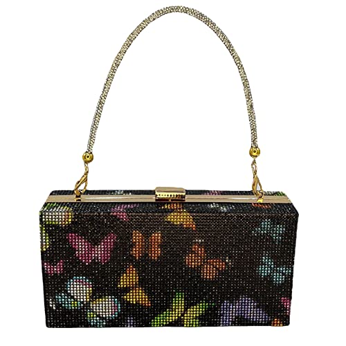 pearl&she Diamante Donna Borse Da Sera Borsa Minaudiere Pochetta,Pila...