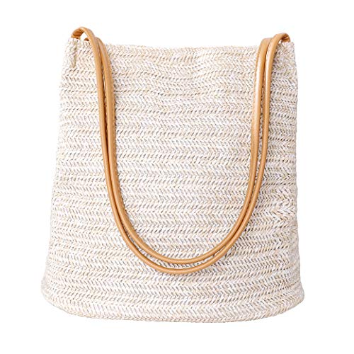 Borsa a Tracolla In Paglia Boemia Estiva Borsa da Spiaggia da Donna a...