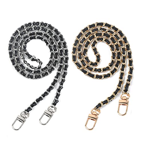 2 Pezzi Catena per Borsa a Tracolla,120cm Catena Sostituzione Della...