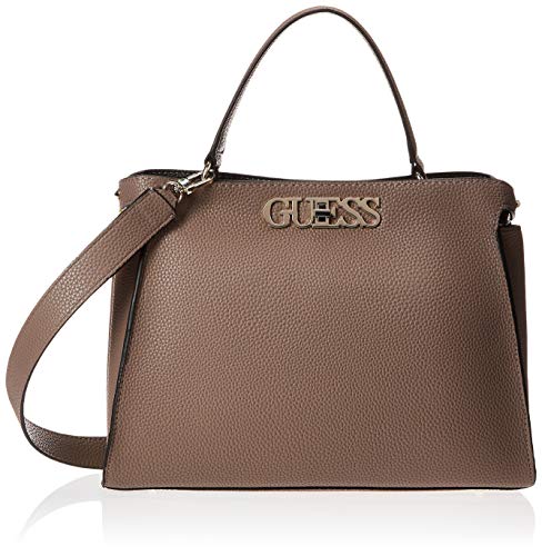 Guess Uptown Chic LRG TURNLOCK STCHL, Bags Satchel Donna, Taupe, One...