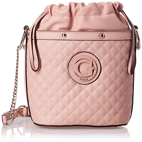 Guess Borsa a Secchiello Heyden a Spalla Donna Ecopelle Moonstone Rosa...