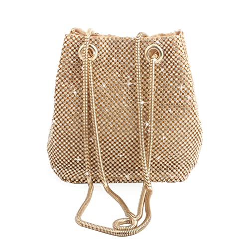 LUI SUI Borse da sera con strass di cristallo Pochette da donna Mini...