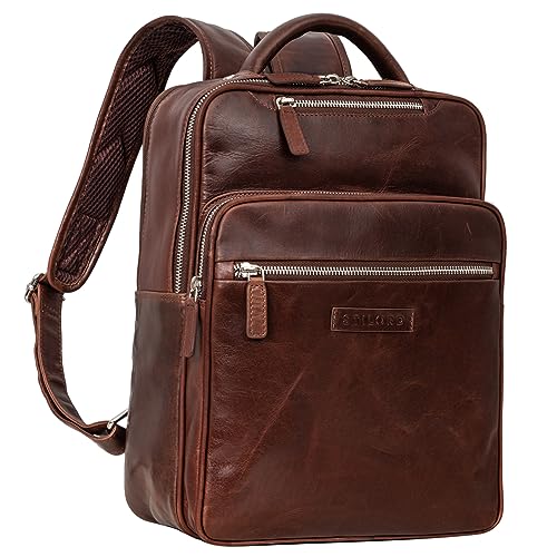 STILORD 'Kaya' Zaino per notebook pelle 15 pollici Zaino uomo...