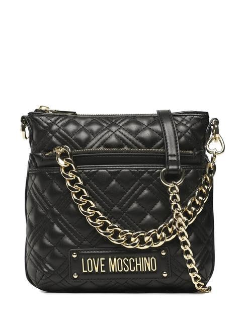 Love Moschino JC4019PP1GLA0, Borsa a Spalla, Donna, Nero, Taglia unica