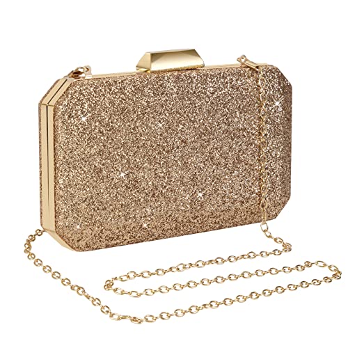 Borsa da donna con pochette glitterata da sera, elegante borsa a...